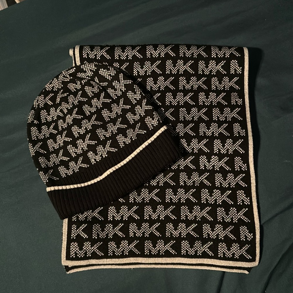 Michael Kors Hat and Scarf Set